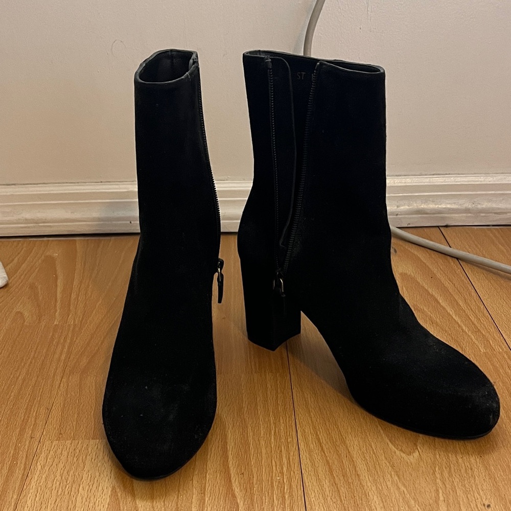 Stuart Weitzman Black Heeled Boots